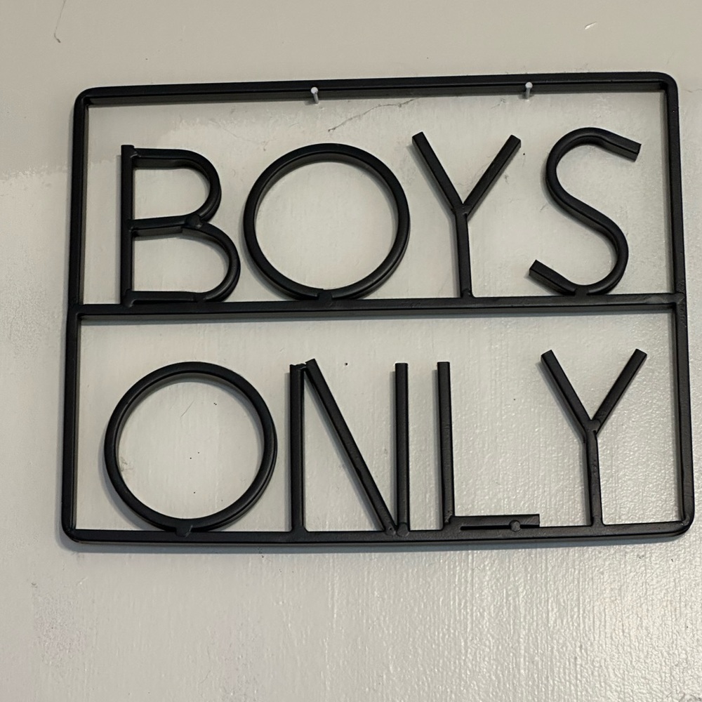 Boys bedroom sign